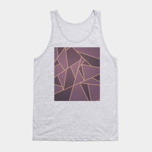 Purple Art Deco Pattern Tank Top